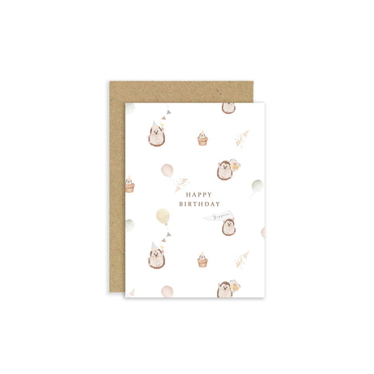 Little Roglets - Hedgehog Birthday Card | All Ages Birthday Card