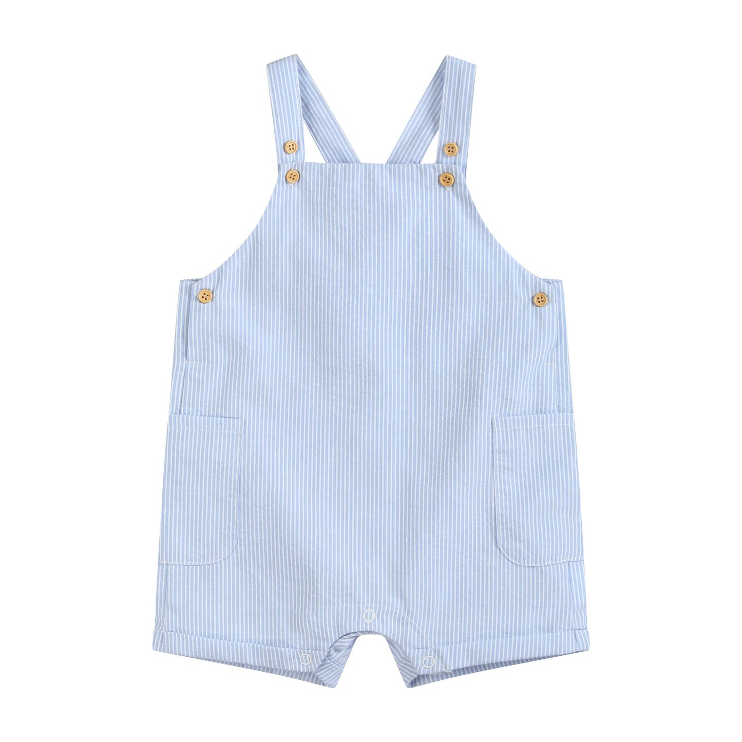 Ben & Lola - Martin Stripe Blue Overalls
