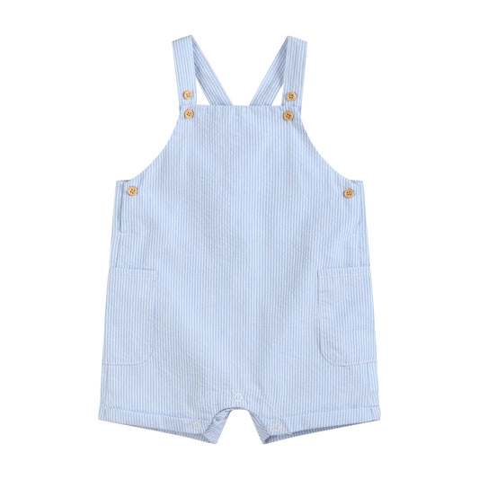 Ben & Lola - Martin Stripe Blue Overalls
