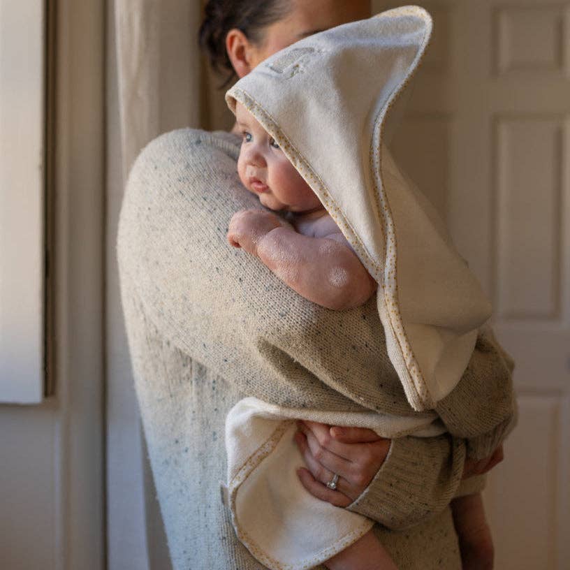 Avery Row - Hooded Towel - Baby - Wild Chamomile
