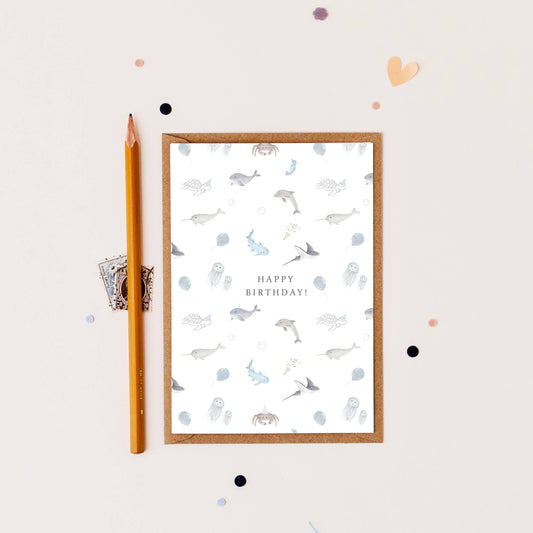 Little Roglets - Under the Sea Card | Kids Birthday Card | Ocean Animal Card