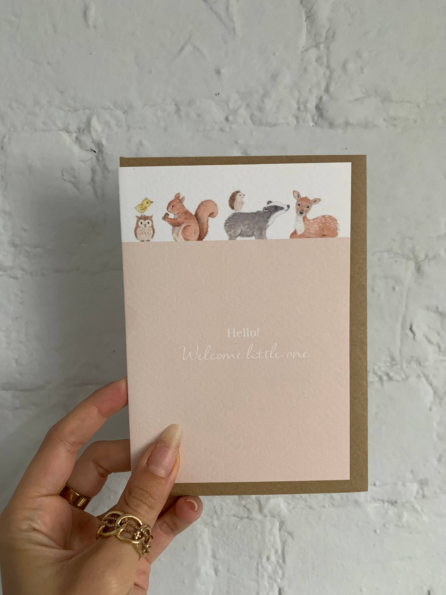Little Roglets - Woodland Welcome to the World Baby Card | New Baby Cards
