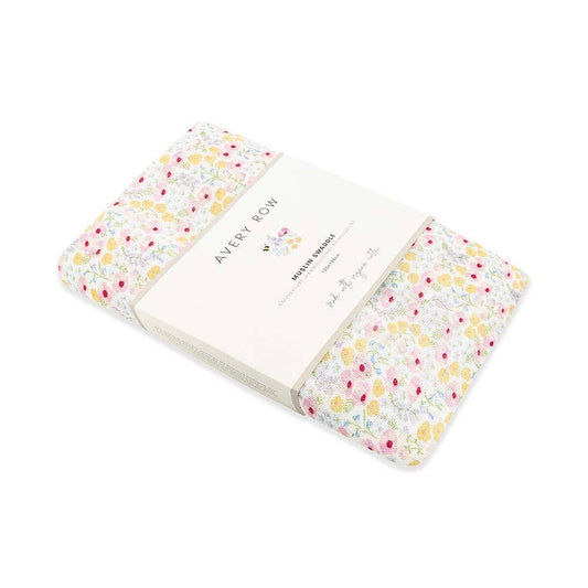Avery Row - Extra Large Organic Baby Muslins, Single - Wildflower Garden