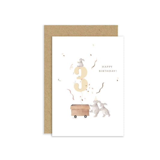 Little Roglets - Third Birthday Card | Kids Birthday Card | Special Age Cards