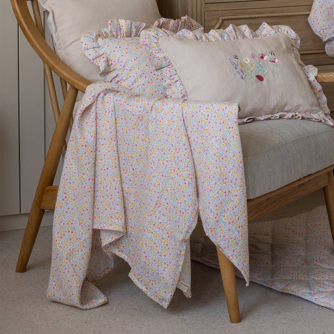 Avery Row - Extra Large Organic Baby Muslins, Single - Wildflower Garden