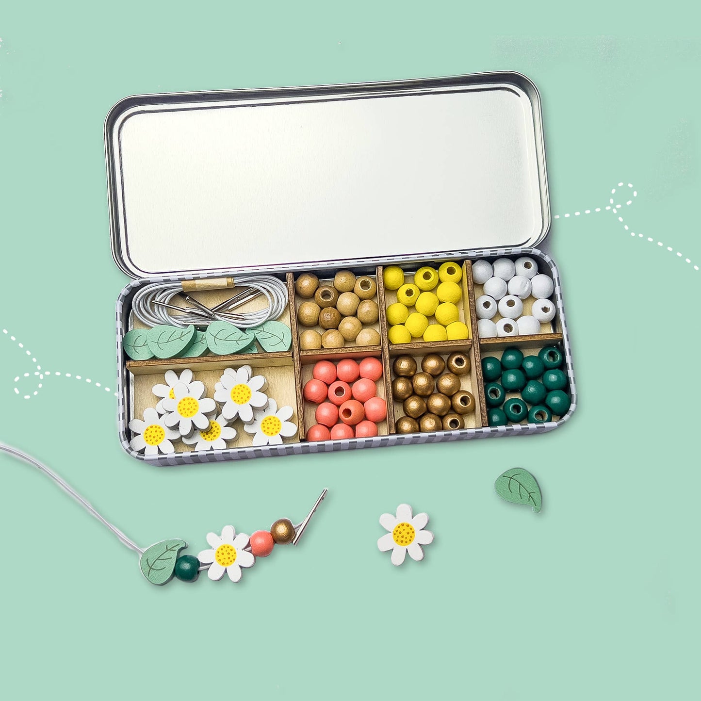 Cotton Twist - Daisy Bracelet Bead Kit
