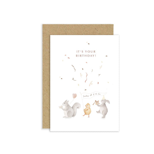 Little Roglets - Children’s Birthday Card | Confetti Birthday Card